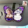 Custom Photo Angels Watch Over You Now - Memorial Personalized Custom Car Visor Clip - Sympathy Gift For Family Members