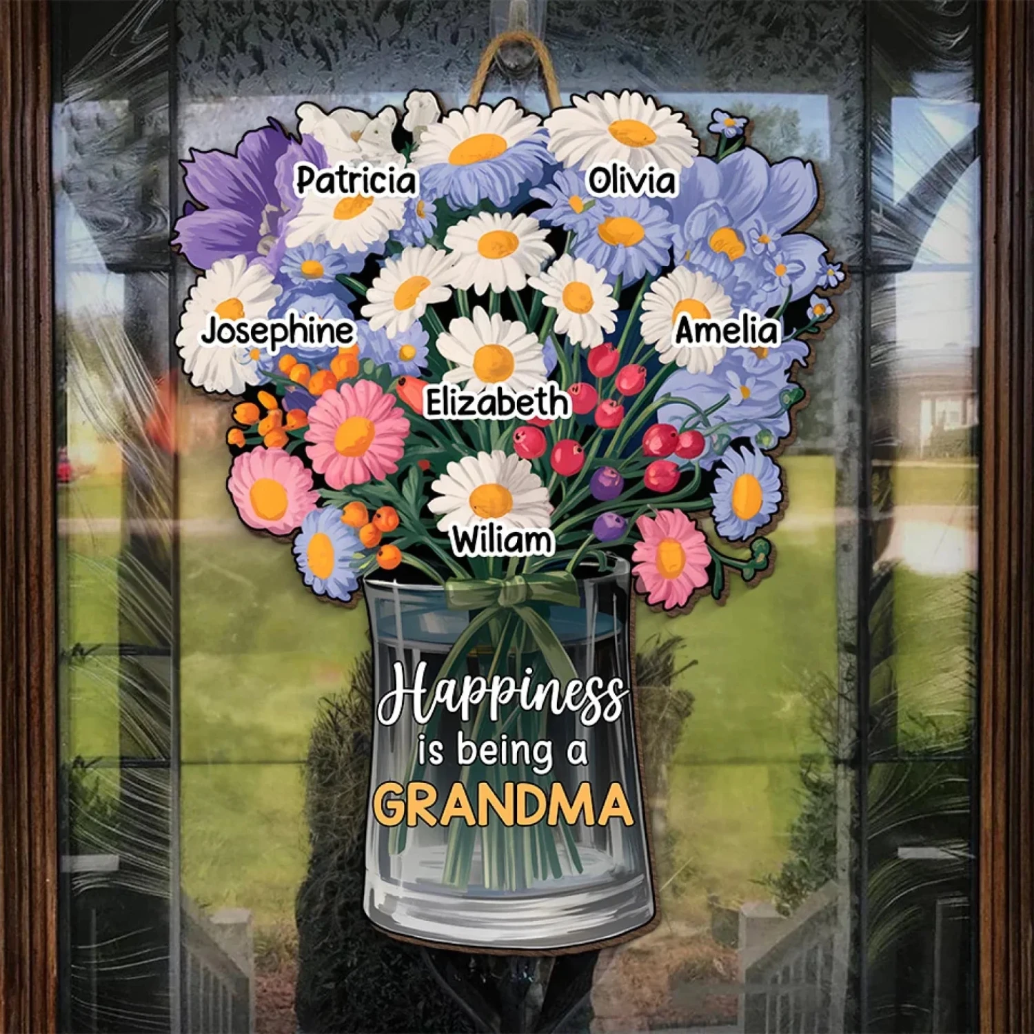 Perfect For The Woman Who Loves Every Moment With Her Grandkids - Family Personalized Custom Shaped Home Decor Wood Sign - House Warming Gift For Mom, Grandma 4 Perfect For The Woman Who Loves Every Moment With Her Grandkids - Family Personalized Custom Shaped Home Decor Wood Sign - House Warming Gift For Mom, Grandma - Image 4