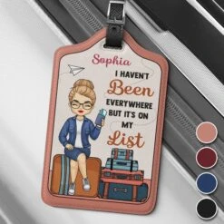Travel In Style - Travel Personalized Custom Luggage Tag - Holiday Vacation Gift, Gift For Adventure Travel Lovers