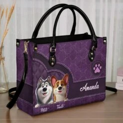 They May Be Pets, But They Own Our Hearts - Dog Personalized Custom Leather Handbag - Gift For Pet Owners, Pet Lovers 8 They May Be Pets, But They Own Our Hearts - Dog Personalized Custom Leather Handbag - Gift For Pet Owners, Pet Lovers -Pawfect House Store 67b3fa4227b52
