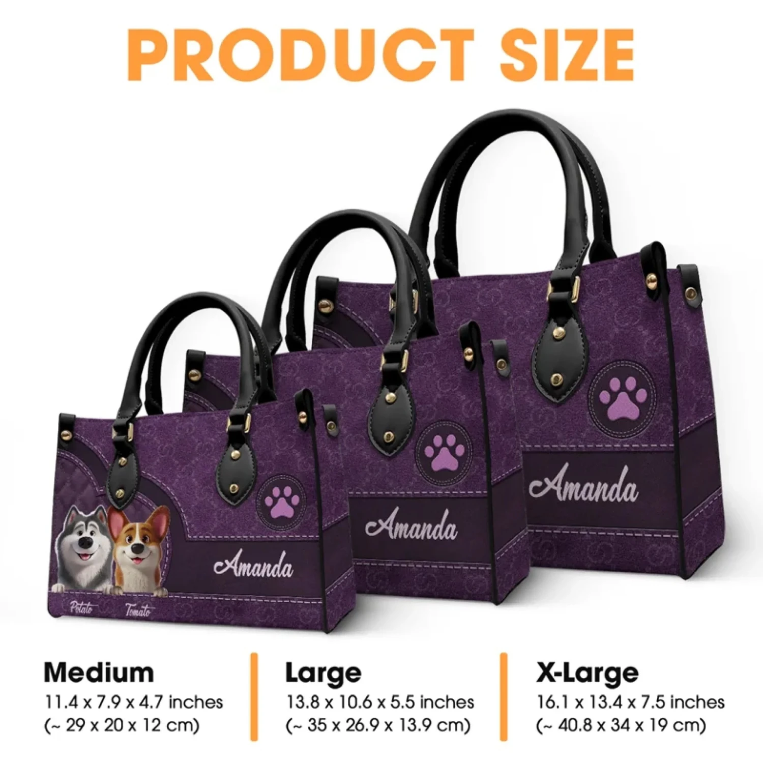 They May Be Pets, But They Own Our Hearts - Dog Personalized Custom Leather Handbag - Gift For Pet Owners, Pet Lovers 6 They May Be Pets, But They Own Our Hearts - Dog Personalized Custom Leather Handbag - Gift For Pet Owners, Pet Lovers - Image 6