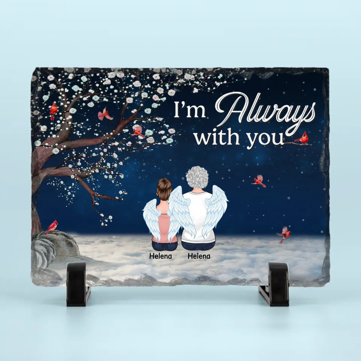Grief Is Itself A Medicine - Memorial Personalized Custom Rectangle Shaped Stone With Stand - Sympathy Gift For Family Members 4 Grief Is Itself A Medicine - Memorial Personalized Custom Rectangle Shaped Stone With Stand - Sympathy Gift For Family Members - Image 4