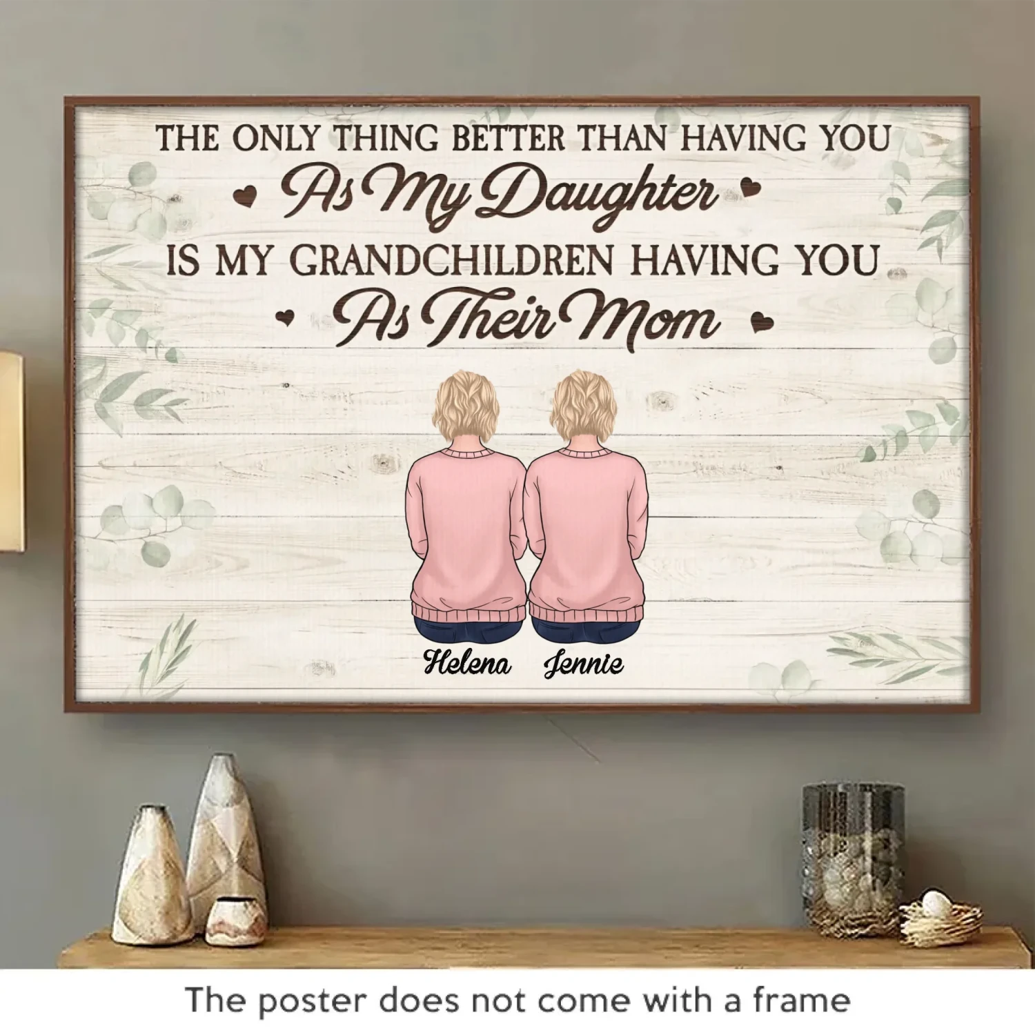 I Have So Much Of You In My Heart - Family Personalized Custom Horizontal Poster - Gift For Daughter, Son 2 I Have So Much Of You In My Heart - Family Personalized Custom Horizontal Poster - Gift For Daughter, Son - Image 2