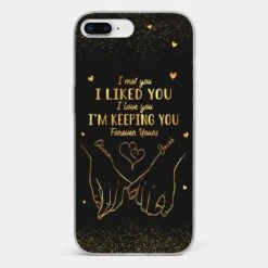 Your Hand Fits Perfectly In Mine - Couple Personalized Custom Clear Phone Case - Gift For Husband Wife, Anniversary -Pawfect House Store 67b41a93d343a