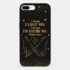 Your Hand Fits Perfectly In Mine - Couple Personalized Custom Clear Phone Case - Gift For Husband Wife, Anniversary -Pawfect House Store 67b41a96dd078