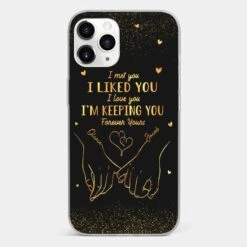 Your Hand Fits Perfectly In Mine - Couple Personalized Custom Clear Phone Case - Gift For Husband Wife, Anniversary -Pawfect House Store 67b41aa031ceb