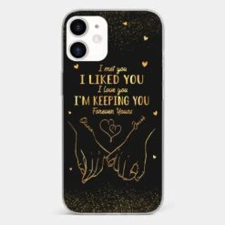 Your Hand Fits Perfectly In Mine - Couple Personalized Custom Clear Phone Case - Gift For Husband Wife, Anniversary -Pawfect House Store 67b41aa66ccf8