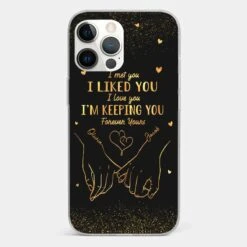 Your Hand Fits Perfectly In Mine - Couple Personalized Custom Clear Phone Case - Gift For Husband Wife, Anniversary -Pawfect House Store 67b41ab76466d