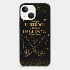 Your Hand Fits Perfectly In Mine - Couple Personalized Custom Clear Phone Case - Gift For Husband Wife, Anniversary -Pawfect House Store 67b41abd4b1bb