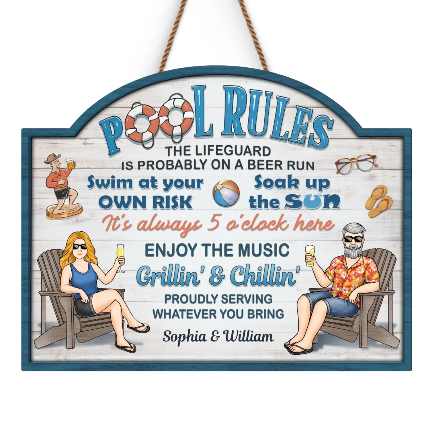 Our Love Is As Deep As This Pool - Couple Personalized Custom Home Decor Wood Sign - Gift For Husband Wife, Anniversary 2 Our Love Is As Deep As This Pool - Couple Personalized Custom Home Decor Wood Sign - Gift For Husband Wife, Anniversary - Image 2