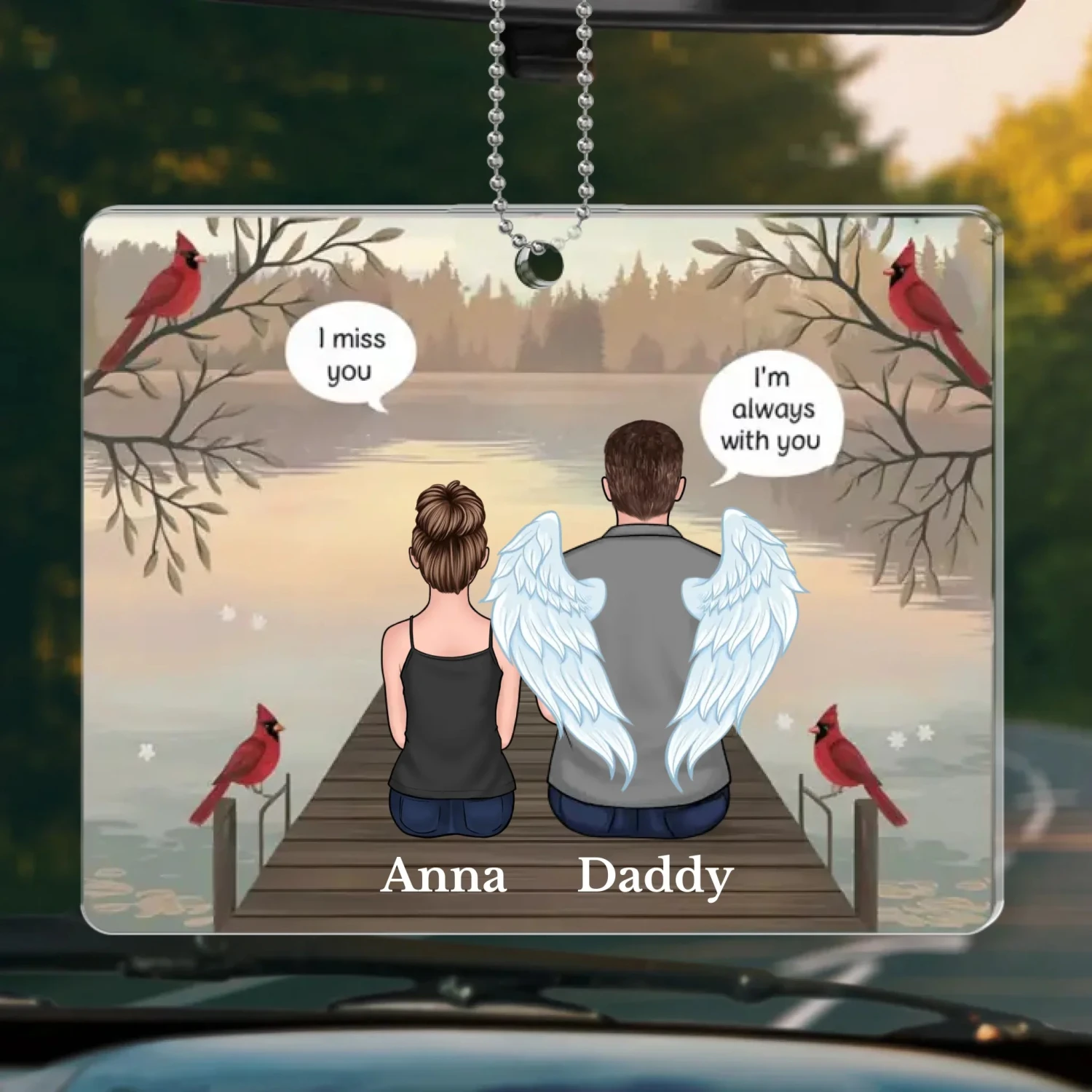 I’ll Be The Star That Lights Your Path - Memorial Personalized Custom Car Ornament - Acrylic Custom Shaped - Sympathy Gift For Family Members 2 I’ll Be The Star That Lights Your Path - Memorial Personalized Custom Car Ornament - Acrylic Custom Shaped - Sympathy Gift For Family Members - Image 2