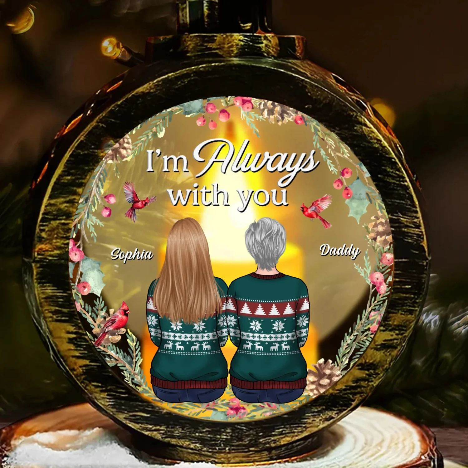 Too Precious To Be Forgotten - Memorial Personalized Custom Candlelight Lantern Ornament - Sympathy Gift, Christmas Gift For Family Members 2 Too Precious To Be Forgotten - Memorial Personalized Custom Candlelight Lantern Ornament - Sympathy Gift, Christmas Gift For Family Members - Image 2