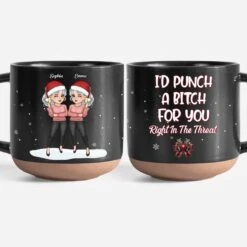 Friends Who Holiday Together Sleigh Together - Bestie Personalized Custom Printed Pottery Mug - Christmas Gift For Best Friends, BFF, Sisters -Pawfect House Store 67b43f2a29898