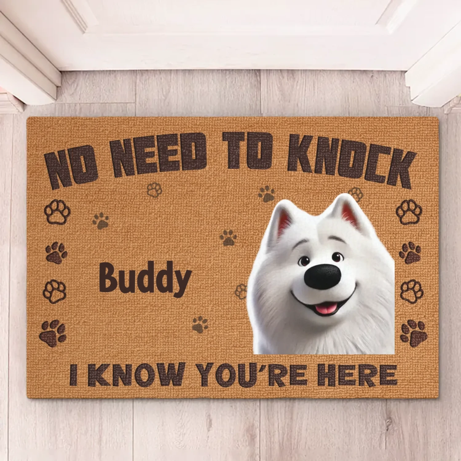 Home Protected By Paws - Dog Personalized Custom Home Decor Decorative Mat - House Warming Gift For Pet Owners, Pet Lovers 2 Home Protected By Paws - Dog Personalized Custom Home Decor Decorative Mat - House Warming Gift For Pet Owners, Pet Lovers - Image 2