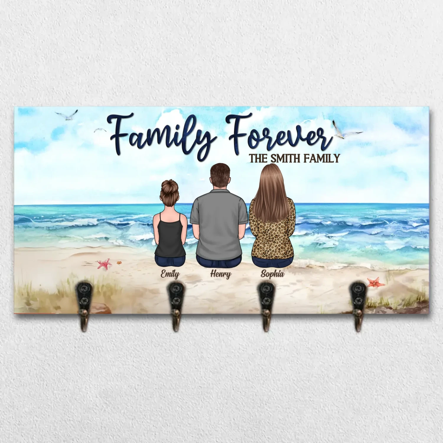 Every Family Has A Story Welcome Ours - Family Personalized Custom Home Decor Key Hanger, Key Holder - House Warming Gift For Family Members 2 Every Family Has A Story Welcome Ours - Family Personalized Custom Home Decor Key Hanger, Key Holder - House Warming Gift For Family Members - Image 2