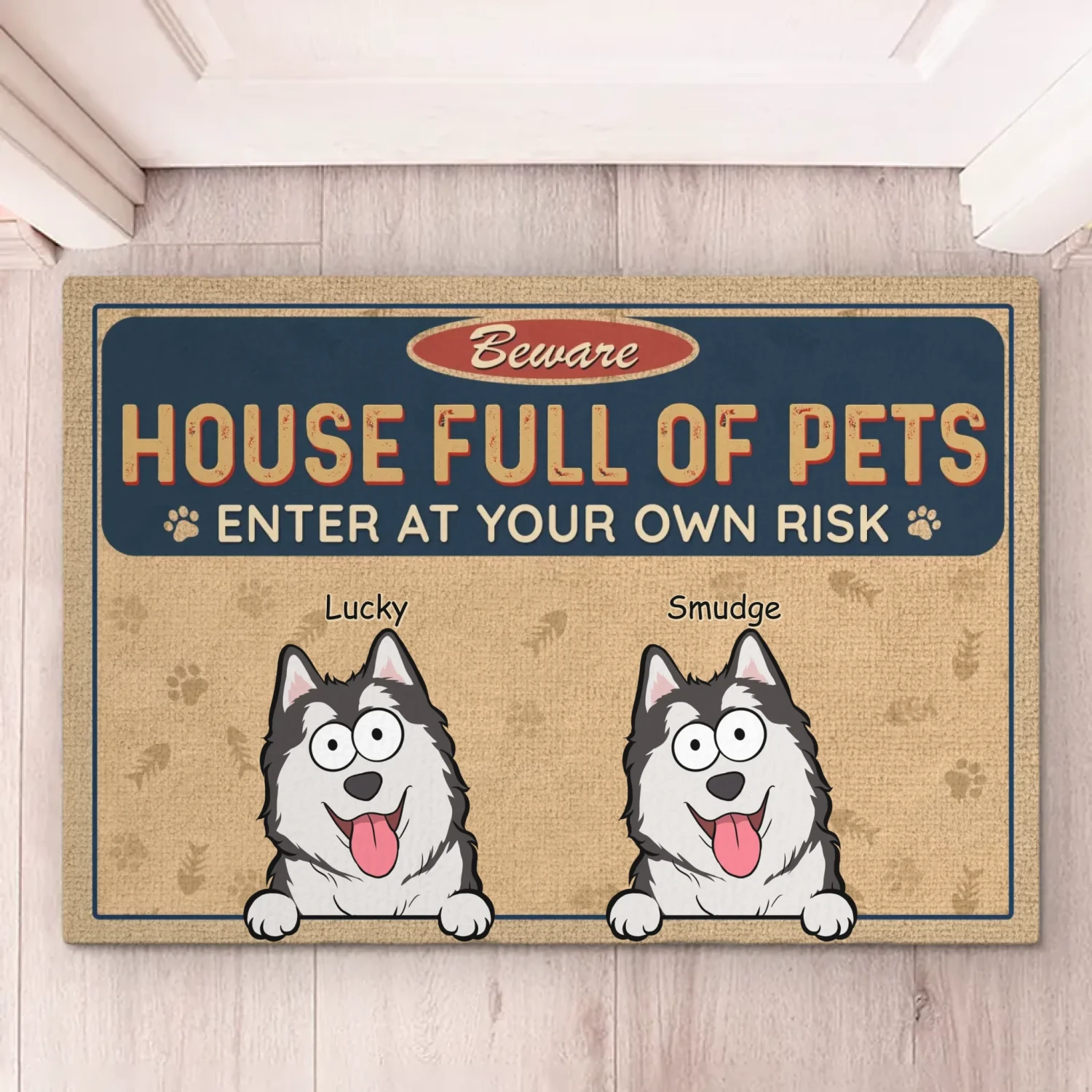 Home Is Where The Pets Are - Dog & Cat Personalized Custom Home Decor Decorative Mat - House Warming Gift For Pet Owners, Pet Lovers 3 Home Is Where The Pets Are - Dog & Cat Personalized Custom Home Decor Decorative Mat - House Warming Gift For Pet Owners, Pet Lovers - Image 3