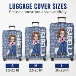 Perfect For The Traveler Who Follows Their Heart - Travel Personalized Custom Luggage Cover - Summer Vacation Gift, Gift For Adventure Travel Lovers 11 Perfect For The Traveler Who Follows Their Heart - Travel Personalized Custom Luggage Cover - Summer Vacation Gift, Gift For Adventure Travel Lovers -Pawfect House Store 67b47cc641d6f