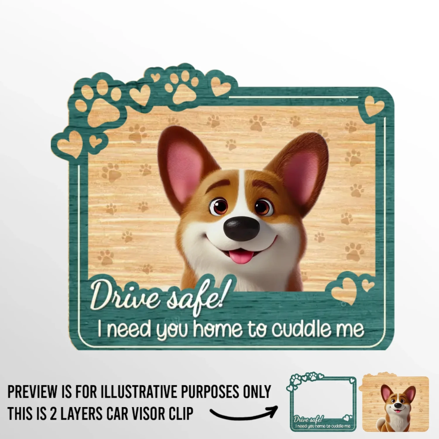 We Need You Home To Cuddle Us - Dog & Cat Personalized Custom Car Visor Clip - Gift For Pet Owners, Pet Lovers 2 We Need You Home To Cuddle Us - Dog & Cat Personalized Custom Car Visor Clip - Gift For Pet Owners, Pet Lovers - Image 2