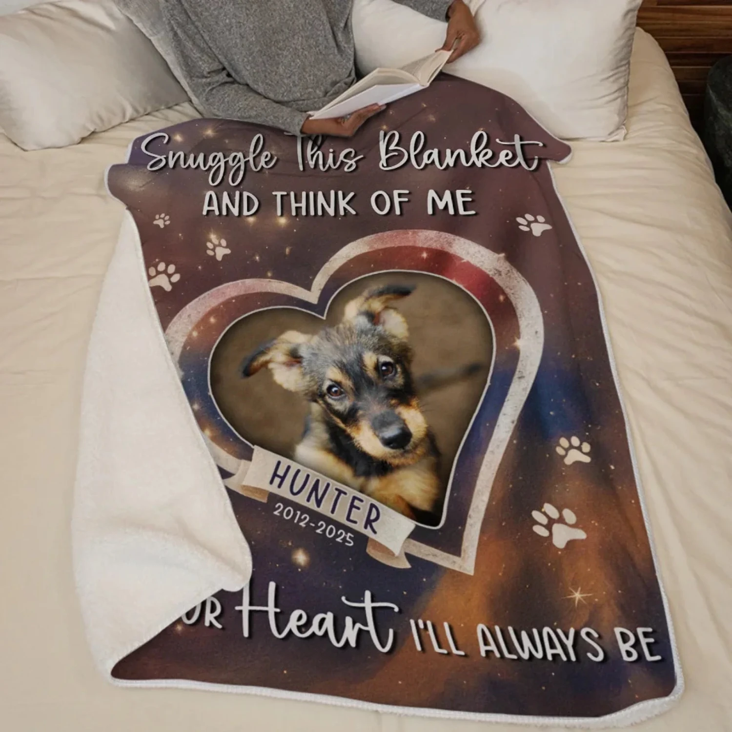 Custom Photo In Our Hearts, Your Love Still Shines - Memorial Personalized Custom Blanket - Sympathy Gift For Pet Owners, Pet Lovers 5 Custom Photo In Our Hearts, Your Love Still Shines - Memorial Personalized Custom Blanket - Sympathy Gift For Pet Owners, Pet Lovers - Image 5