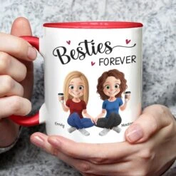 Crazy Together, Unbreakable Forever - Bestie Personalized Custom Accent Mug - Gift For Best Friends, BFF, Sisters -Pawfect House Store 67b5654d29398