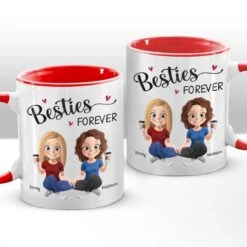 Crazy Together, Unbreakable Forever - Bestie Personalized Custom Accent Mug - Gift For Best Friends, BFF, Sisters