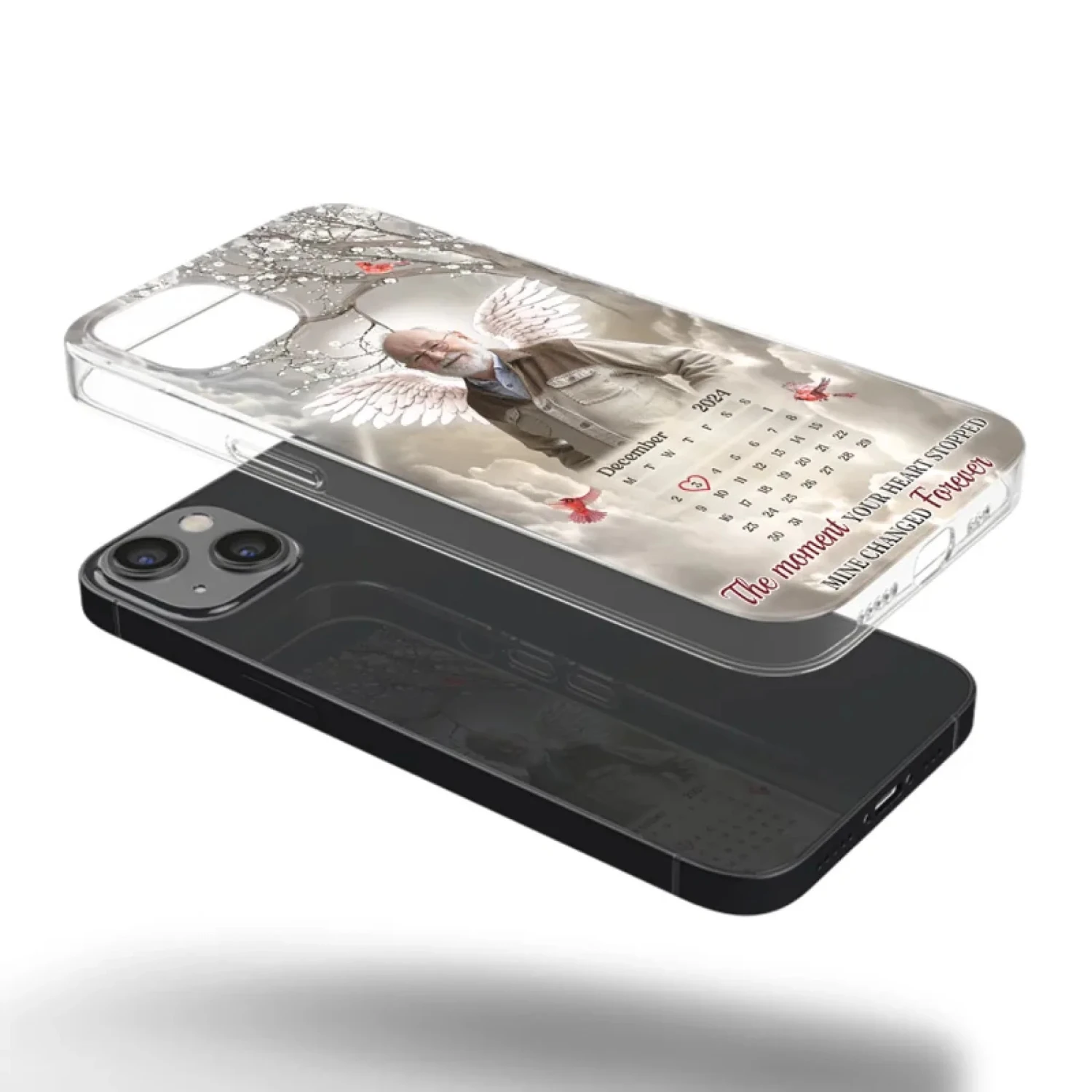 Custom Photo In Our Hearts, You Live On - Memorial Personalized Custom Clear Phone Case - Sympathy Gift For Family Members 4 Custom Photo In Our Hearts, You Live On - Memorial Personalized Custom Clear Phone Case - Sympathy Gift For Family Members - Image 4