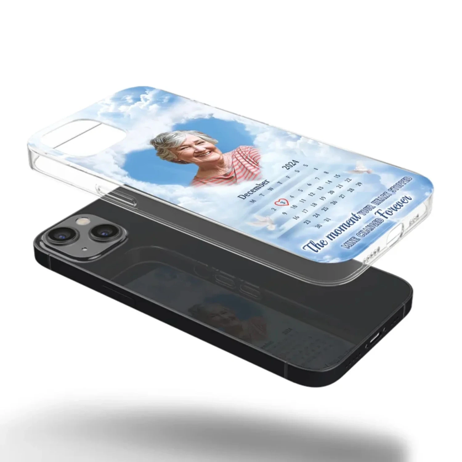 Custom Photo We Carry You With Us Always - Memorial Personalized Custom Clear Phone Case - Sympathy Gift For Family Members 4 Custom Photo We Carry You With Us Always - Memorial Personalized Custom Clear Phone Case - Sympathy Gift For Family Members - Image 4
