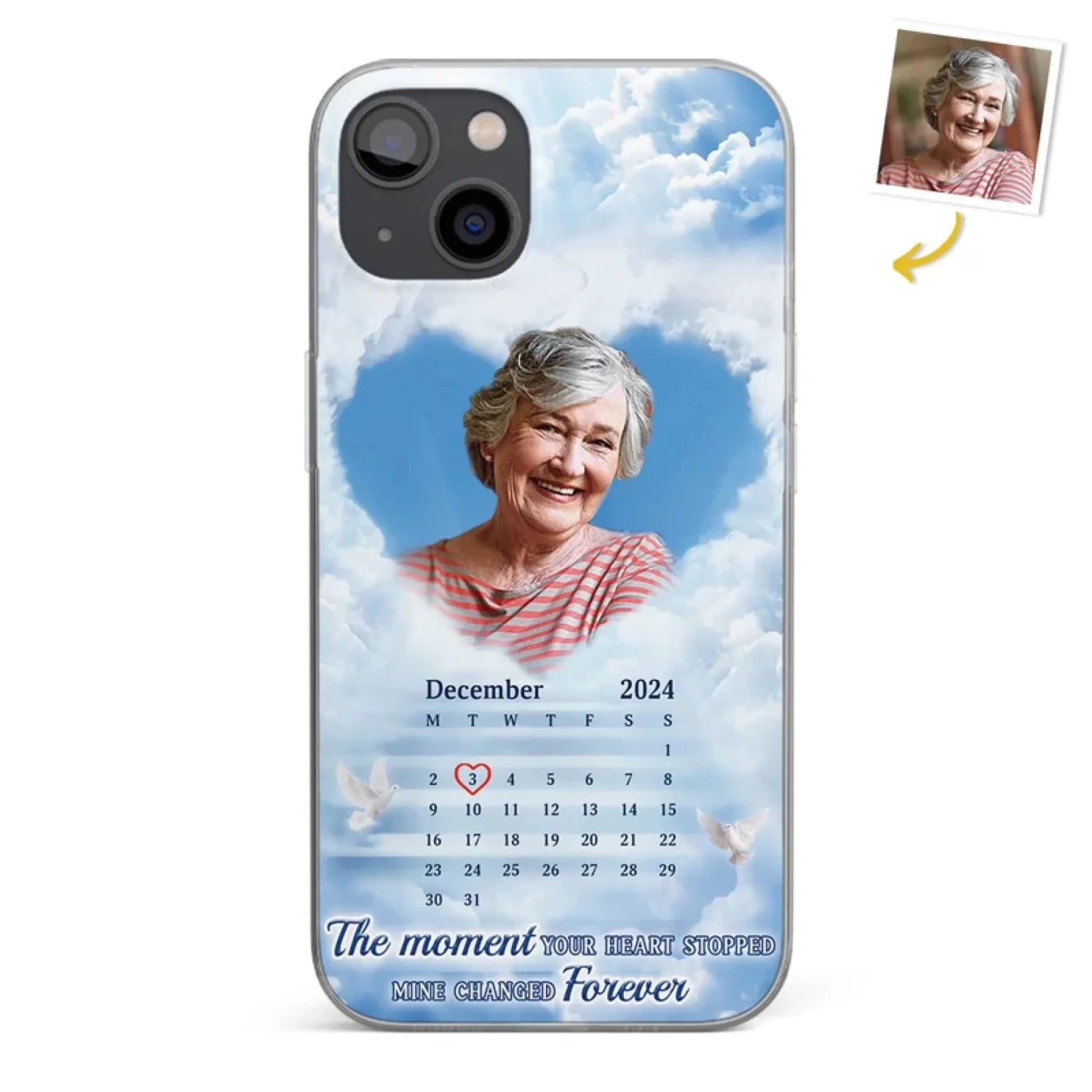 Custom Photo We Carry You With Us Always - Memorial Personalized Custom Clear Phone Case - Sympathy Gift For Family Members 1 Custom Photo We Carry You With Us Always - Memorial Personalized Custom Clear Phone Case - Sympathy Gift For Family Members