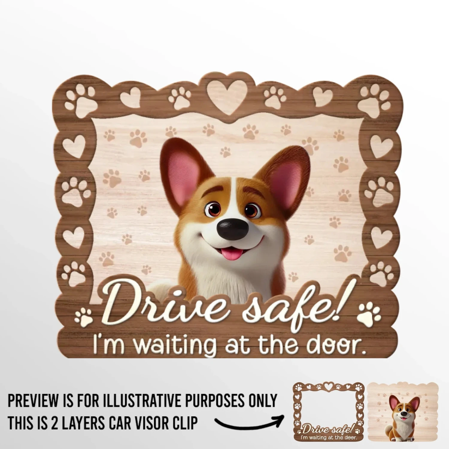 A Pet’s Love Makes Every Day Brighter - Dog & Cat Personalized Custom Car Visor Clip - Gift For Pet Owners, Pet Lovers 2 A Pet’s Love Makes Every Day Brighter - Dog & Cat Personalized Custom Car Visor Clip - Gift For Pet Owners, Pet Lovers - Image 2