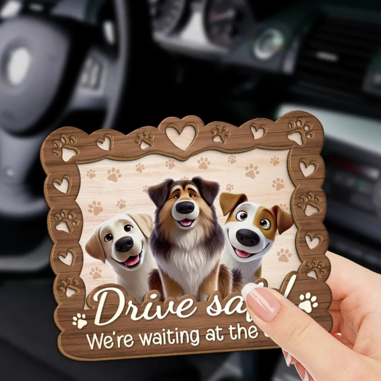 A Pet’s Love Makes Every Day Brighter - Dog & Cat Personalized Custom Car Visor Clip - Gift For Pet Owners, Pet Lovers 3 A Pet’s Love Makes Every Day Brighter - Dog & Cat Personalized Custom Car Visor Clip - Gift For Pet Owners, Pet Lovers - Image 3