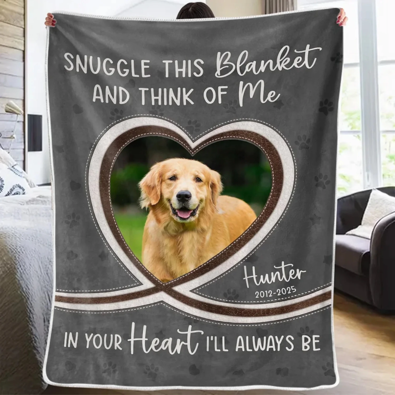 Custom Photo You Were Family - Memorial Personalized Custom Blanket - Sympathy Gift For Pet Owners, Pet Lovers 3 Custom Photo You Were Family - Memorial Personalized Custom Blanket - Sympathy Gift For Pet Owners, Pet Lovers - Image 3