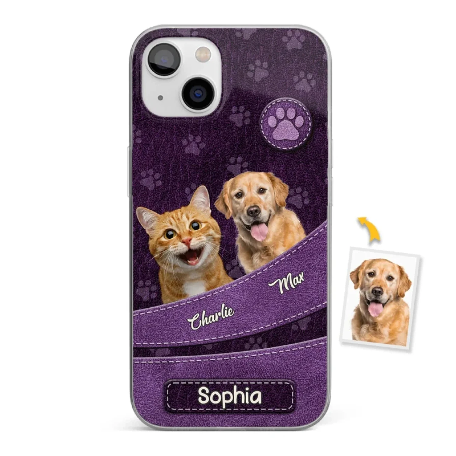 Custom Photo Unconditional Love Has Four Paws - Dog & Cat Personalized Custom Clear Phone Case - Gift For Pet Owners, Pet Lovers 1 Custom Photo Unconditional Love Has Four Paws - Dog & Cat Personalized Custom Clear Phone Case - Gift For Pet Owners, Pet Lovers