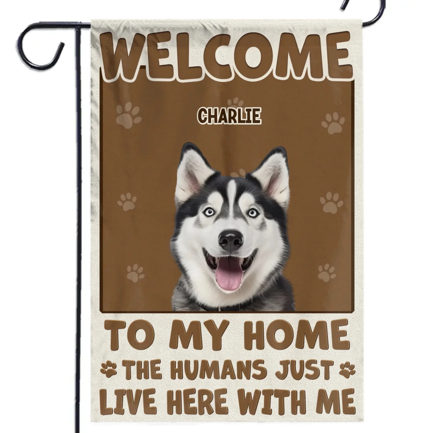 Custom Photo Welcome To My Home - Dog & Cat Personalized Custom Flag - Gift For Pet Owners, Pet Lovers 2 Custom Photo Welcome To My Home - Dog & Cat Personalized Custom Flag - Gift For Pet Owners, Pet Lovers - Image 2