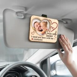 Custom Photo Keep This Close, Just Like Our Love - Family Personalized Custom Car Visor Clip - Gift For Family Members -Pawfect House Store 67b5bb02cd88d