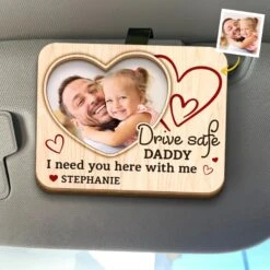 Custom Photo Keep This Close, Just Like Our Love - Family Personalized Custom Car Visor Clip - Gift For Family Members