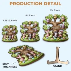 Grandma’s Love Is Deep-rooted - Family Personalized Custom 2-Layered Wooden Plaque With Stand - Easter Gift For Mom, Grandma 11 Grandma’s Love Is Deep-rooted - Family Personalized Custom 2-Layered Wooden Plaque With Stand - Easter Gift For Mom, Grandma -Pawfect House Store 67b66c5273d14