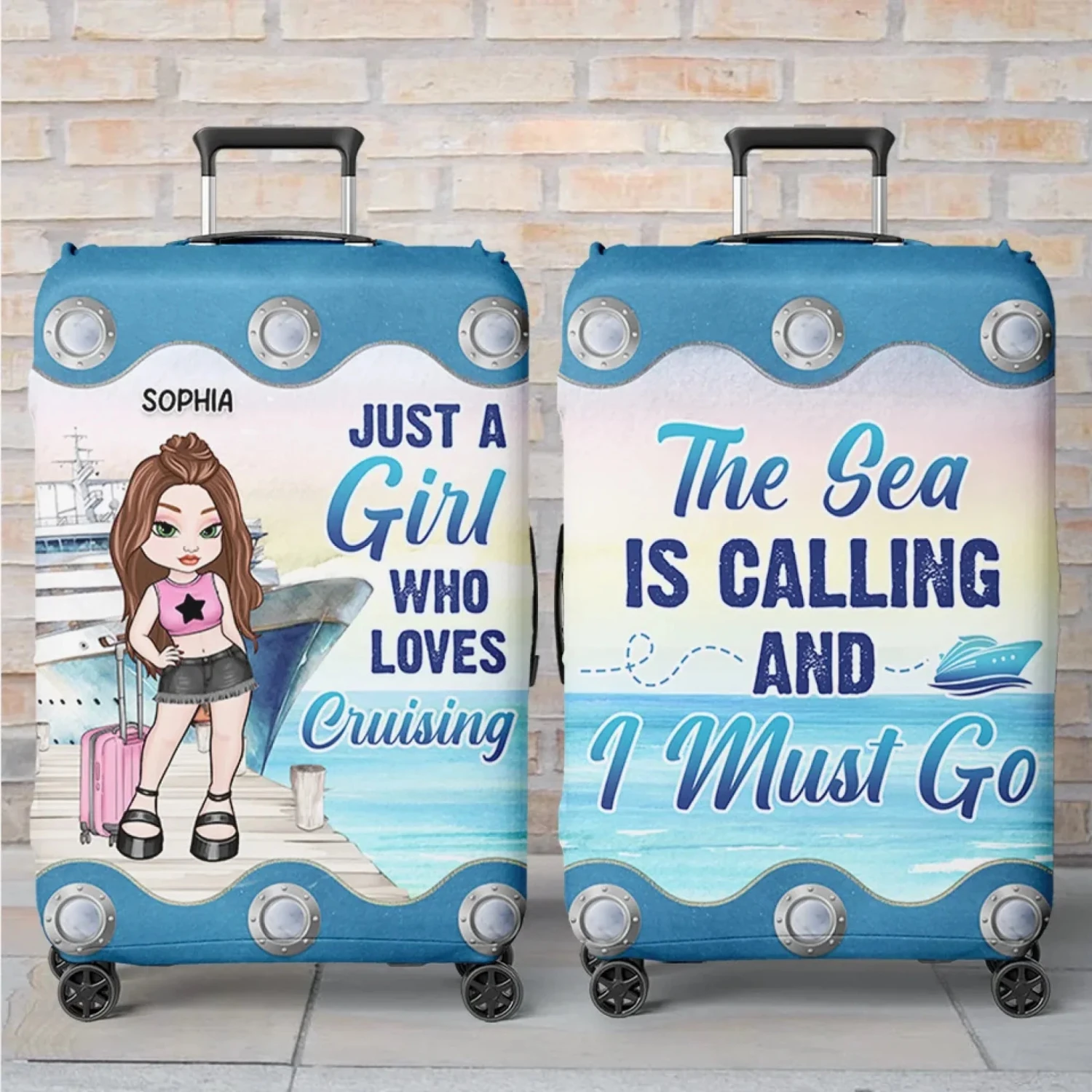New Journey Is Coming Up - Travel Personalized Custom Luggage Cover - Summer Vacation Gift, Gift For Adventure Travel Lovers 1 New Journey Is Coming Up - Travel Personalized Custom Luggage Cover - Summer Vacation Gift, Gift For Adventure Travel Lovers