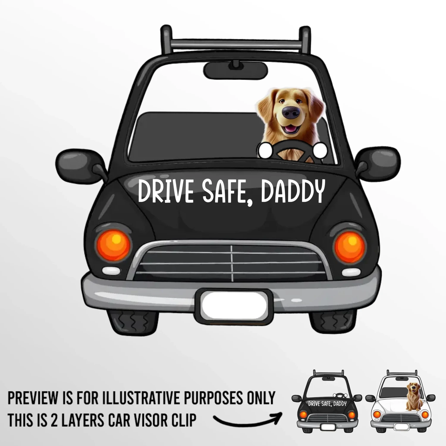 Counting The Seconds ‘til You’re Back - Dog Personalized Custom Car Visor Clip - Gift For Pet Owners, Pet Lovers 2 Counting The Seconds ‘til You’re Back - Dog Personalized Custom Car Visor Clip - Gift For Pet Owners, Pet Lovers - Image 2