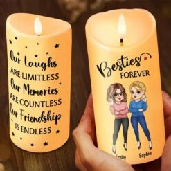 Life’s Better With Besties By Your Side - Bestie Personalized Custom LED Candle - Gift For Best Friends, BFF, Sisters -Pawfect House Store 67b704fe2a9d3
