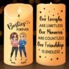 Life’s Better With Besties By Your Side - Bestie Personalized Custom LED Candle - Gift For Best Friends, BFF, Sisters