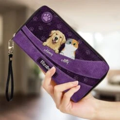 Purrfect Love, Pawsome Life - Dog & Cat Personalized Custom Leather Long Wallet - Gift For Pet Owners, Pet Lovers 9 Purrfect Love, Pawsome Life - Dog & Cat Personalized Custom Leather Long Wallet - Gift For Pet Owners, Pet Lovers -Pawfect House Store 67b7ca52cc3c2