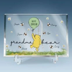 Grandma Bear And Her Sweet Honeybees - Family Personalized Custom Rectangle Shaped Acrylic Plaque - Mother's Day, Gift For Mom, Grandma 8 Grandma Bear And Her Sweet Honeybees - Family Personalized Custom Rectangle Shaped Acrylic Plaque - Mother's Day, Gift For Mom, Grandma -Pawfect House Store 67b82c9b91c6a