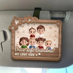 Wherever You Go, Our Love Goes With You - Family Personalized Custom Car Visor Clip - Mother's Day, Gift For Mom, Grandma
