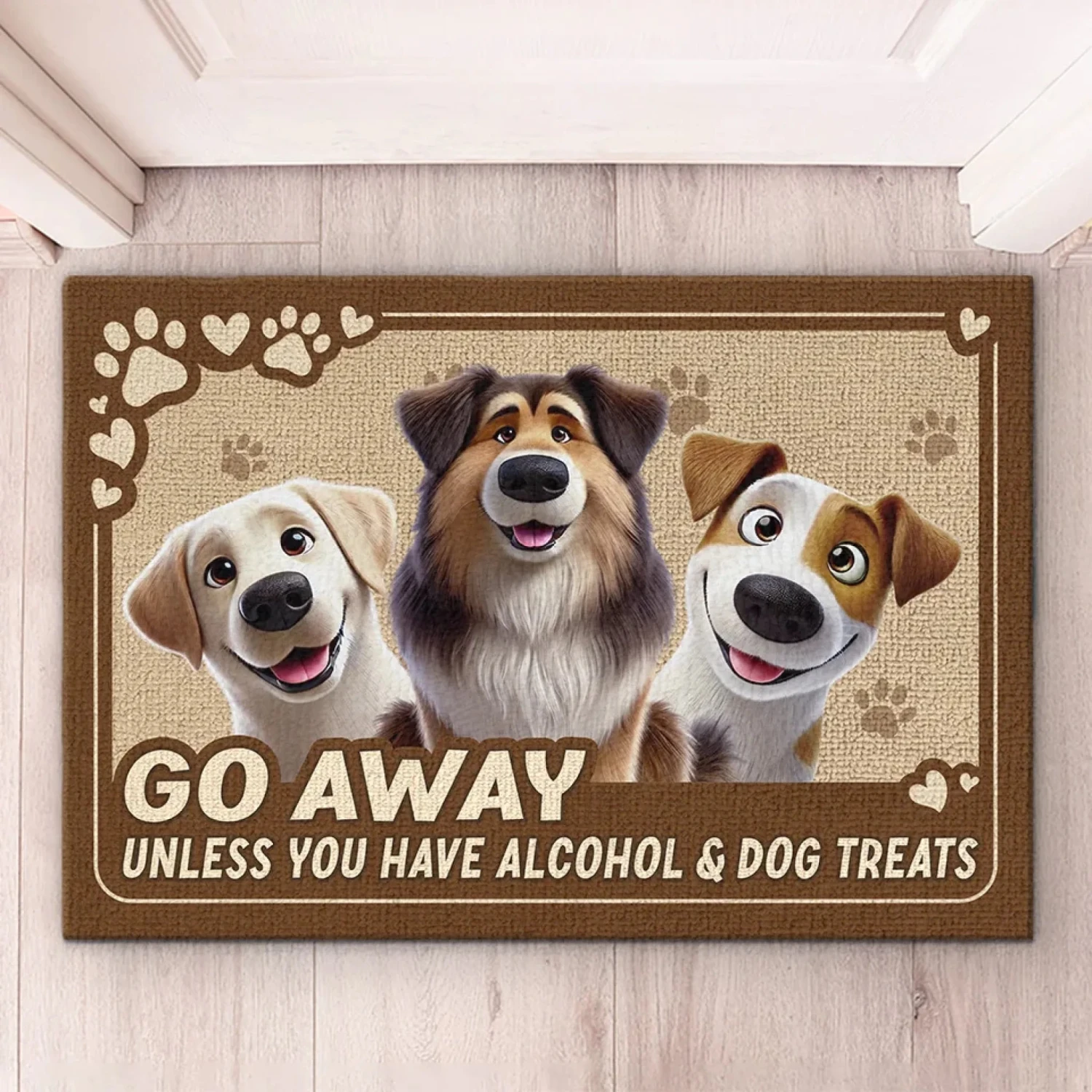 Humans Should Come With Treats - Dog & Cat Personalized Custom Home Decor Decorative Mat - House Warming Gift For Pet Owners, Pet Lovers 1 Humans Should Come With Treats - Dog & Cat Personalized Custom Home Decor Decorative Mat - House Warming Gift For Pet Owners, Pet Lovers