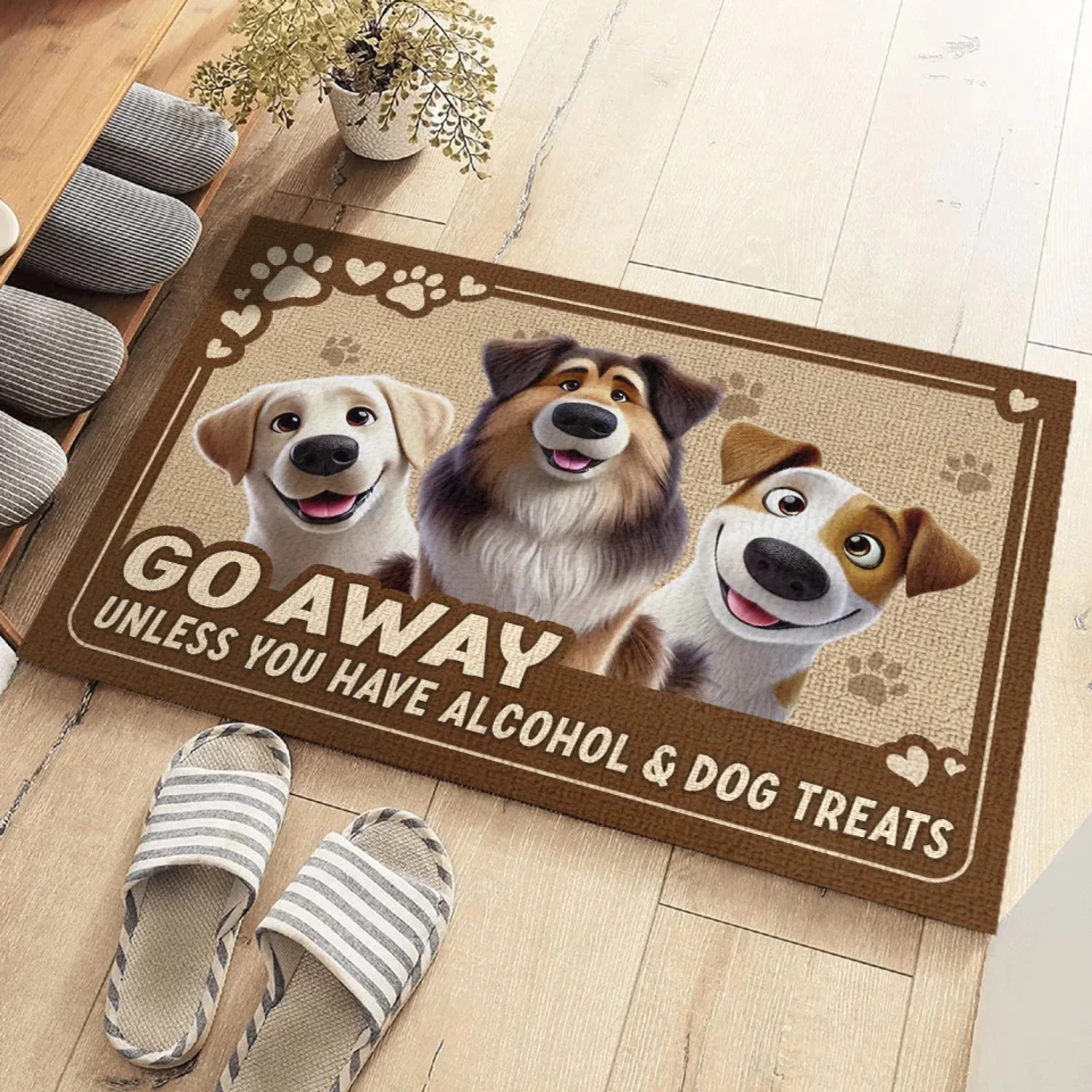 Humans Should Come With Treats - Dog & Cat Personalized Custom Home Decor Decorative Mat - House Warming Gift For Pet Owners, Pet Lovers 3 Humans Should Come With Treats - Dog & Cat Personalized Custom Home Decor Decorative Mat - House Warming Gift For Pet Owners, Pet Lovers - Image 3
