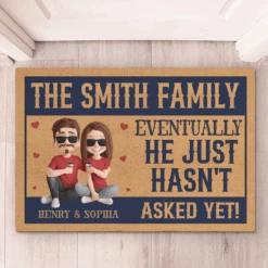 Love Is All Around - Couple Personalized Custom Home Decor Decorative Mat - House Warming Gift For Husband Wife, Anniversary 6 Love Is All Around - Couple Personalized Custom Home Decor Decorative Mat - House Warming Gift For Husband Wife, Anniversary -Pawfect House Store 67bc117bd01ae