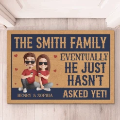 Love Is All Around - Couple Personalized Custom Home Decor Decorative Mat - House Warming Gift For Husband Wife, Anniversary 9 Love Is All Around - Couple Personalized Custom Home Decor Decorative Mat - House Warming Gift For Husband Wife, Anniversary -Pawfect House Store 67bc1188a4381