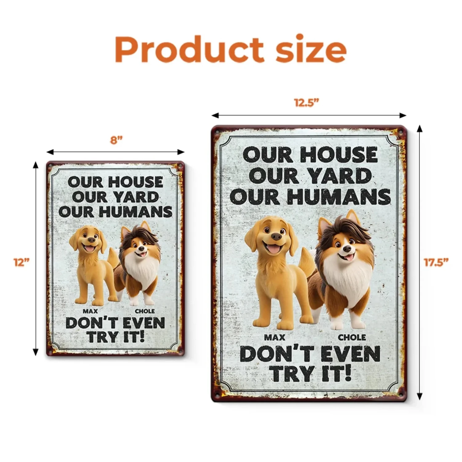 Keep Calm And Love Dogs - Dog Personalized Custom Home Decor Metal Sign - House Warming Gift For Pet Owners, Pet Lovers 5 Keep Calm And Love Dogs - Dog Personalized Custom Home Decor Metal Sign - House Warming Gift For Pet Owners, Pet Lovers - Image 5