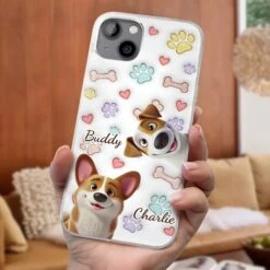 Four Paws, One Heart - Dog Personalized Custom 3D Inflated Effect Printed Clear Phone Case - Gift For Pet Owners, Pet Lovers 8 Four Paws, One Heart - Dog Personalized Custom 3D Inflated Effect Printed Clear Phone Case - Gift For Pet Owners, Pet Lovers -Pawfect House Store 67bd496a3dbc1