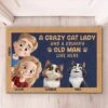 Home Is Where The Meows Are - Cat Personalized Custom Home Decor Decorative Mat - House Warming Gift For Pet Owners, Pet Lovers